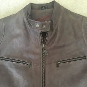 L Men's Rogue Leather Jacket Reilly Olnes LIKE NEW